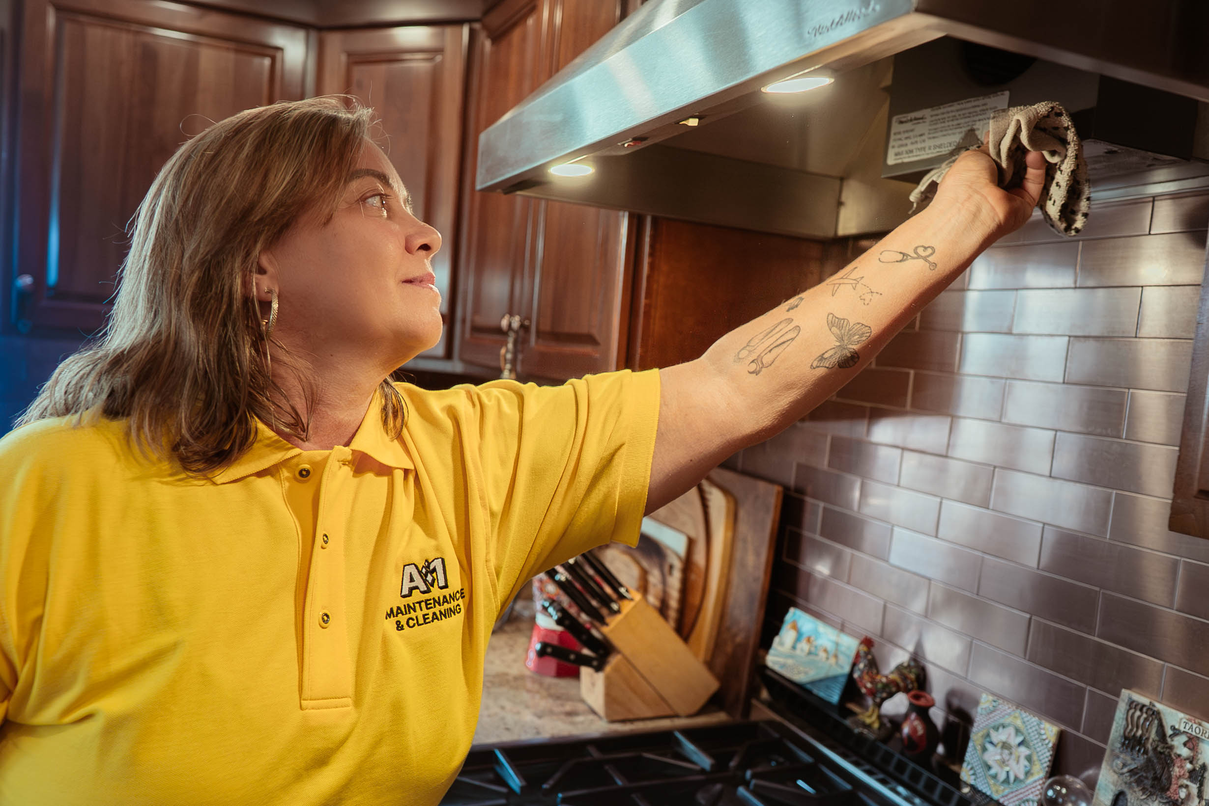 A-1 Cleaning branded residential cleaning detail