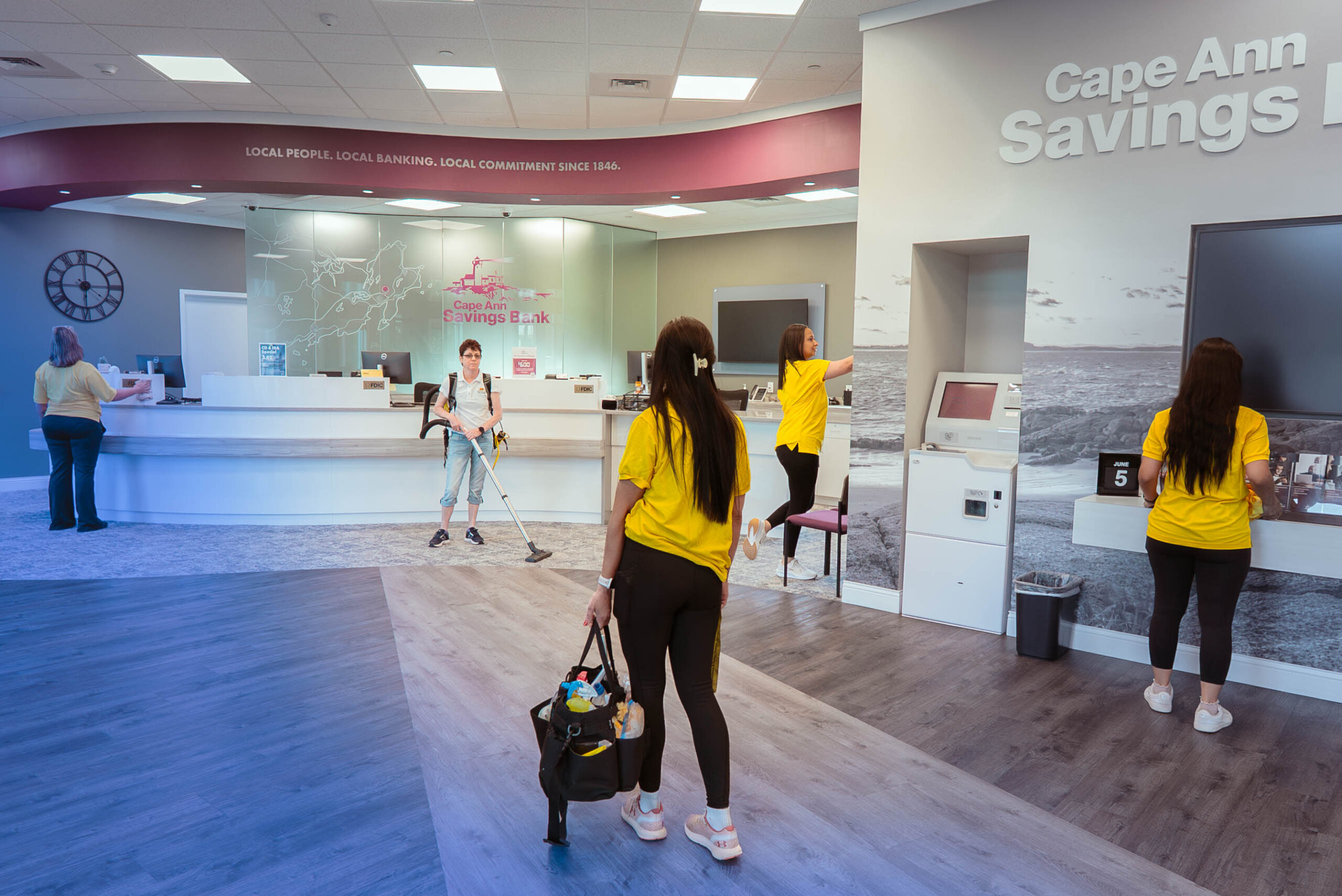 Bank Lobby Cleaning